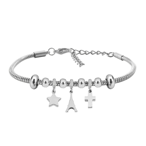 Stainless Steel Similar Pandor*a Bracelet PEL016