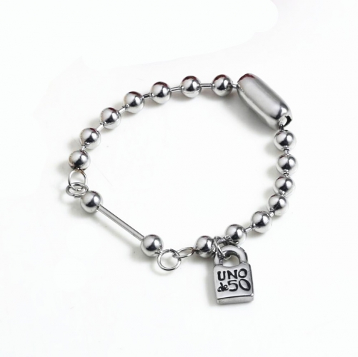 Stainless Steel Uno de 50 Bracelet UNB8053-S-6MM