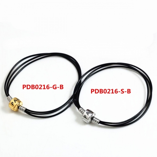 Stainless Steel Pandor*a Bracelet PDB0216-G-B