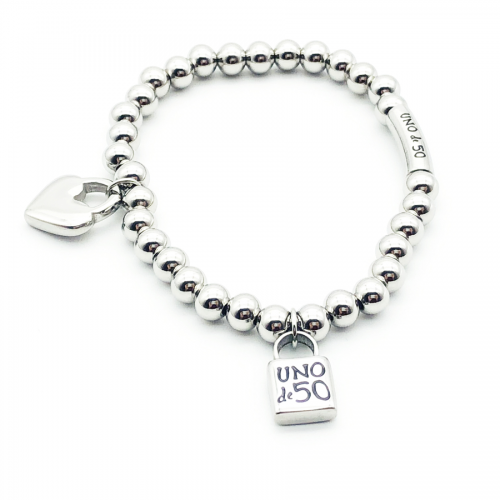 Stainless Steel Uno de 50 Bracelet UNSL1028-14