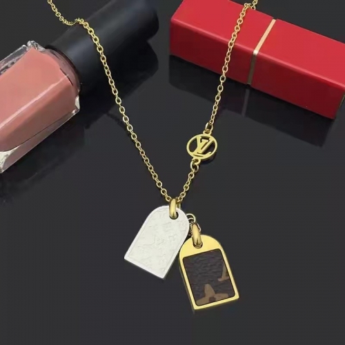 Stainless Steel Brand Necklace  TFN0716 (2)