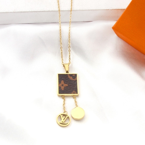 Stainless Steel Brand Necklace  TFN0718 (1)