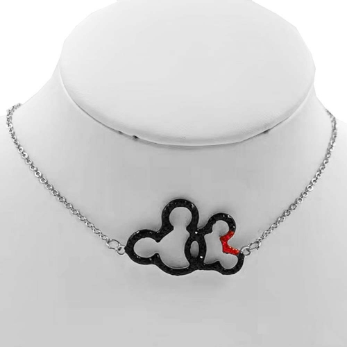 Stainless Steel Brand Necklace RRX0241-15