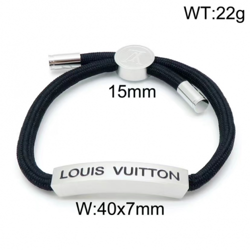 316 Stainless Steel Bracelet LVSS007S-B-28