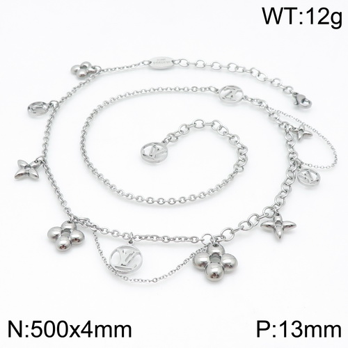 316 Stainless Steel Necklace LVXL031S-30