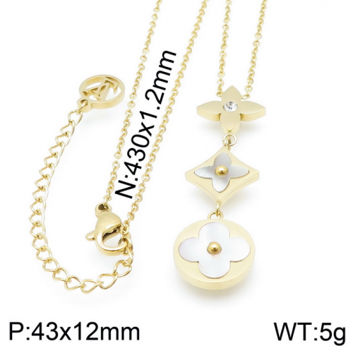 316 Stainless Steel Necklace LVXL041G-19