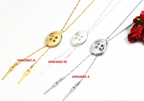 Stainless Steel Uno Necklace UNN3062-G