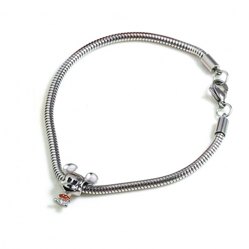 Stainless Steel Disne*y Bracelet B7036-S