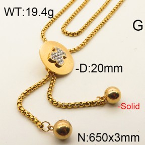 Stainless Steel Tou*s Necklace TN6927vhha-007