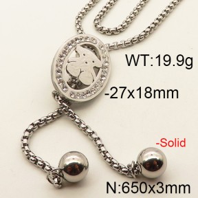 Stainless Steel Tou*s Necklace TN6929bhva-007