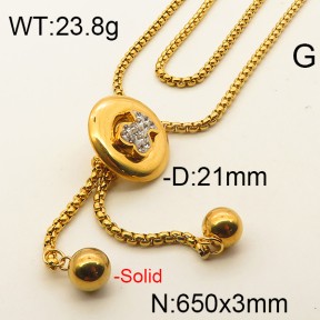 Stainless Steel Tou*s Necklace TN6925vhha-007