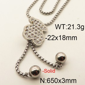 Stainless Steel Tou*s Necklace TN6922bhva-007