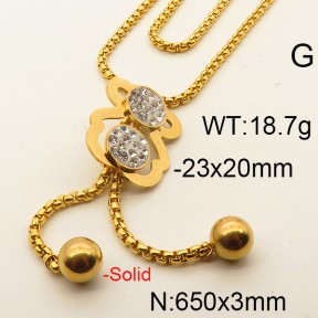 Stainless Steel Tou*s Necklace TN6924vhha-007