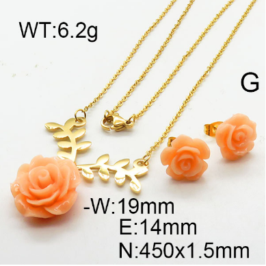 Steel Plastic Jewelry Set 1631265120 (4)