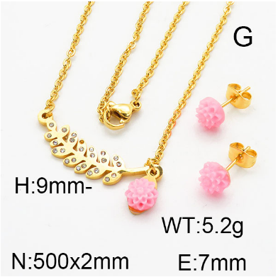 Steel Plastic Jewelry Set 1631257155(1)