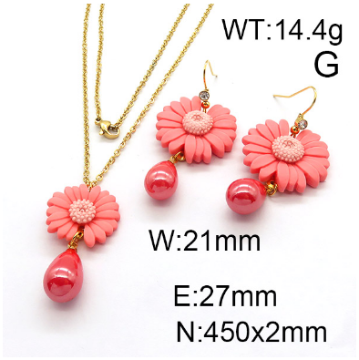 Steel Plastic Jewelry Set 1631254358(1)