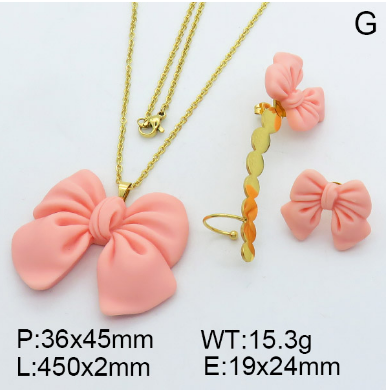 Steel Plastic Jewelry Set 1631254032(1)