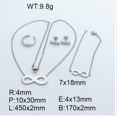 Steel Plastic Jewelry Set 1631253823(1)