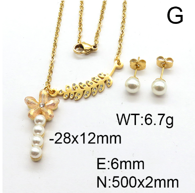 Steel Plastic Jewelry Set 1631254121(1)