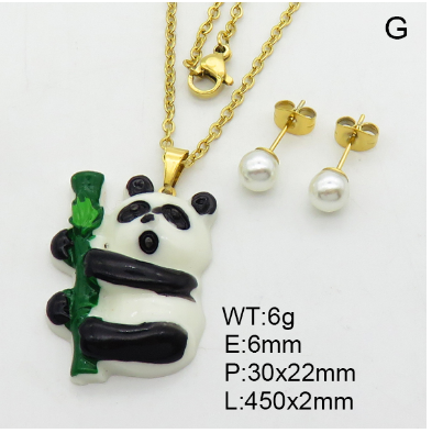 Steel Plastic Jewelry Set 1631247928 (4)