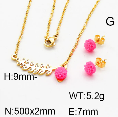 Steel Plastic Jewelry Set 1631257212(1)