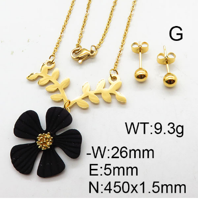 Steel Plastic Jewelry Set 1631264304 (5)