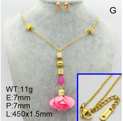 Steel Plastic Jewelry Set 1631154355(1)