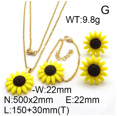 Steel Plastic Jewelry Set 1631254575(1)