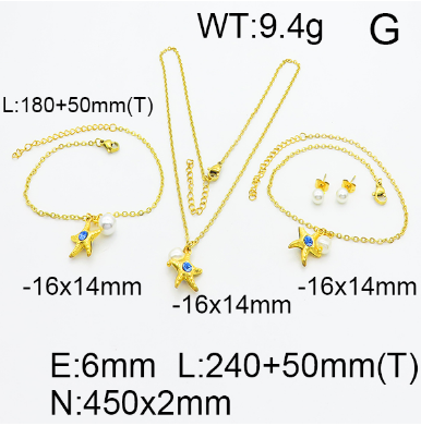 Steel Plastic Jewelry Set 1631154484(1)