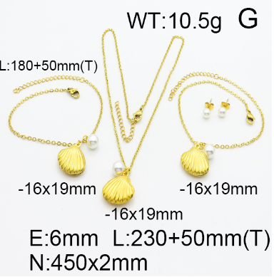 Steel Plastic Jewelry Set 1631154633(1)