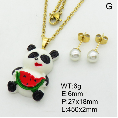 Steel Plastic Jewelry Set 1631247928 (3)