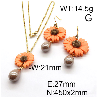 Steel Plastic Jewelry Set 1631254436(1)