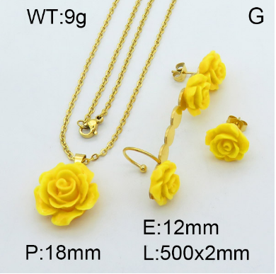 Steel Plastic Jewelry Set 1631255599(1)