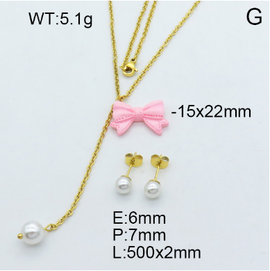 Steel Plastic Jewelry Set 1631254230(1)