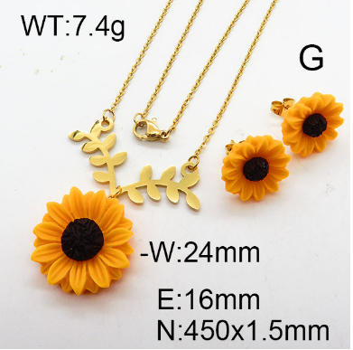 Steel Plastic Jewelry Set 1631265450(1)