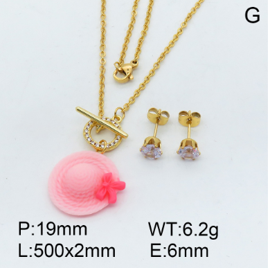 Steel Plastic Jewelry Set 1631255845(1)