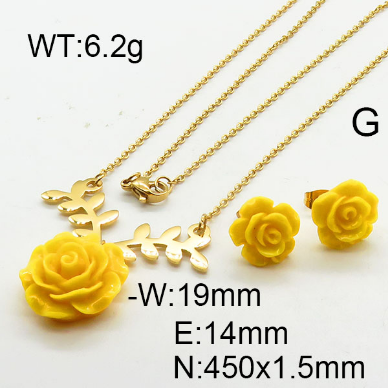 Steel Plastic Jewelry Set 1631265120 (1)