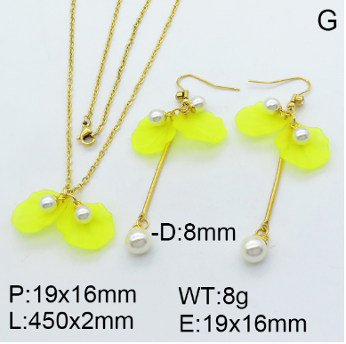 Steel Plastic Jewelry Set 1631254745(1)