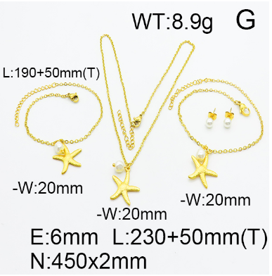 Steel Plastic Jewelry Set 1631154659(1)