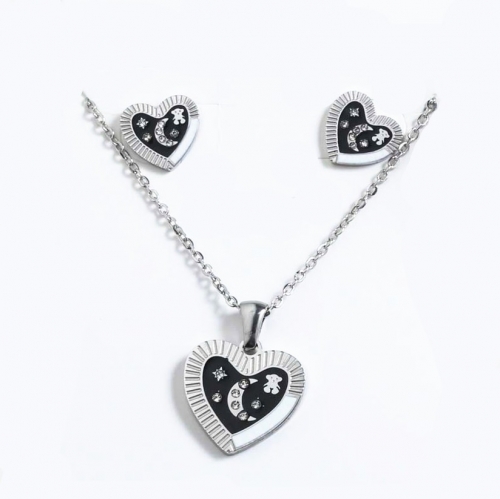 Steel Tou*s Jewelry Set PDS0400-S-W