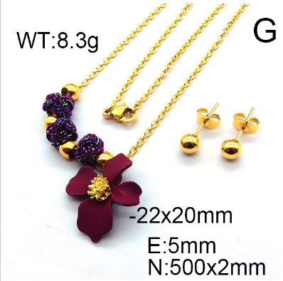 Steel Plastic Jewelry Set 1631255480(1)