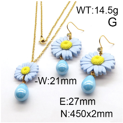 Steel Plastic Jewelry Set 1631254367(1)