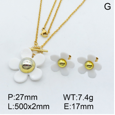 Steel Plastic Jewelry Set 1631255777(1)