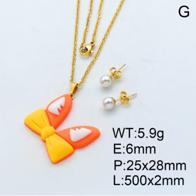 Steel Plastic Jewelry Set 1631264625 (2)