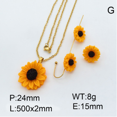 Steel Plastic Jewelry Set 1631256873(1)