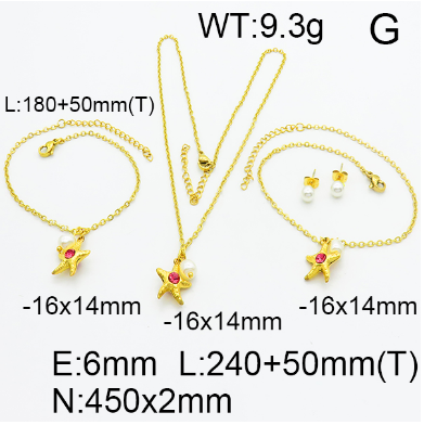 Steel Plastic Jewelry Set 1631154464(1)