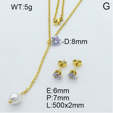 Steel Plastic Jewelry Set 1631254317(1)