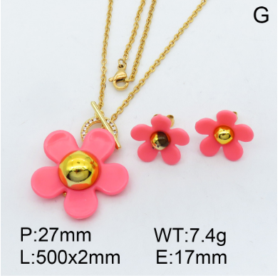 Steel Plastic Jewelry Set 1631255761(1)