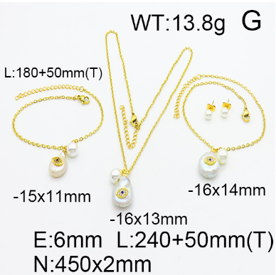 Steel Plastic Jewelry Set 1631154607(1)