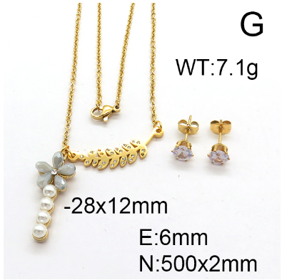 Steel Plastic Jewelry Set 1631254096(1)